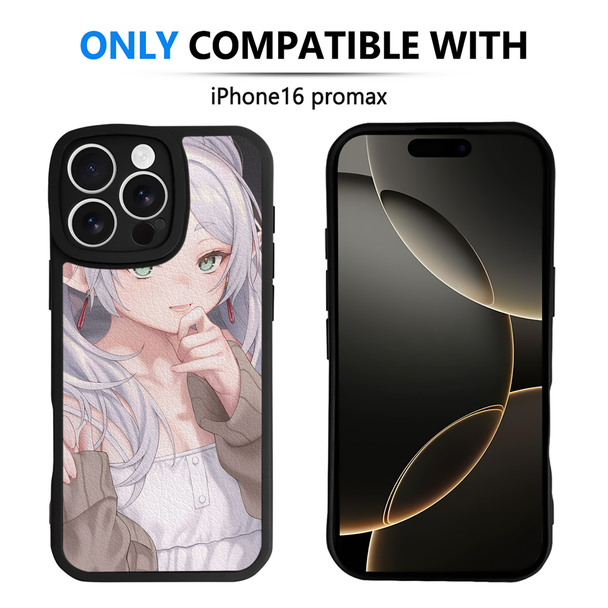 （画像用） 葬送のフリーレン Frieren 【iPhone 16シリーズ対応】シリコンスマホケース（レザー調） 材質：シリコン
